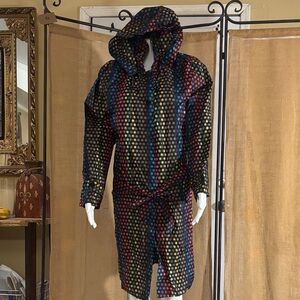Antony Richard Multi-Color Polka Dot Hooded Raincoat